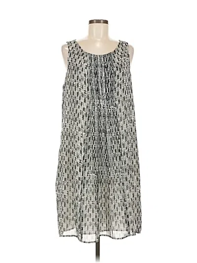 Pre-owned Jjill Casual Dress In Silver