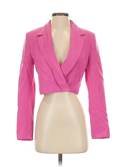 Pre-owned Zara Blazer Jacket In Pink