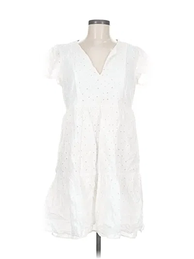 Pre-owned Knox Rose Casual Dress In White