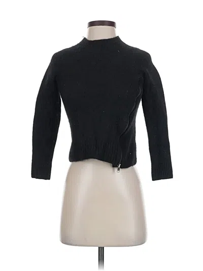 Pre-owned Aqua Cashmere Pullover Sweater In Black