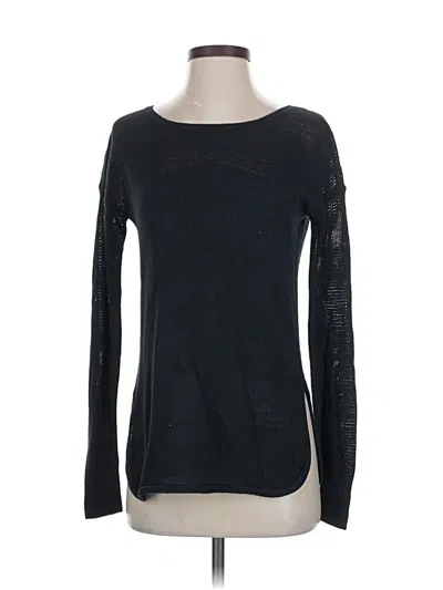 Pre-owned Calia By Carrie Underwood Long Sleeve Top Black Boatneck Tops