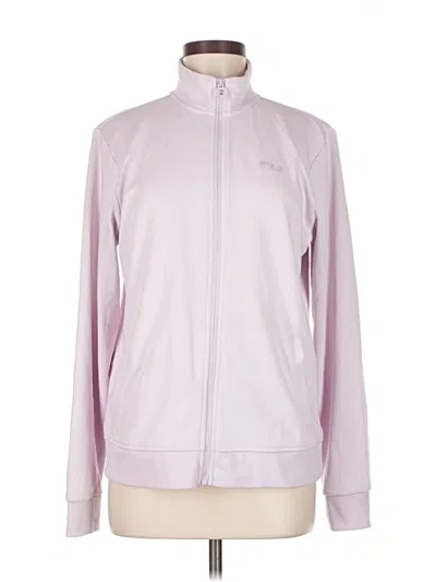 Pre-owned Fila Track Jacket In Purple