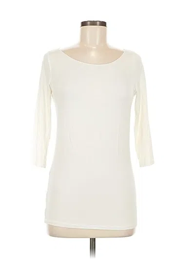 Pre-owned Majestic Filatures 3/4 Sleeve T-shirt In White