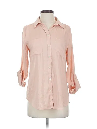 Pre-owned Ann Taylor 3/4 Sleeve Blouse In Pink