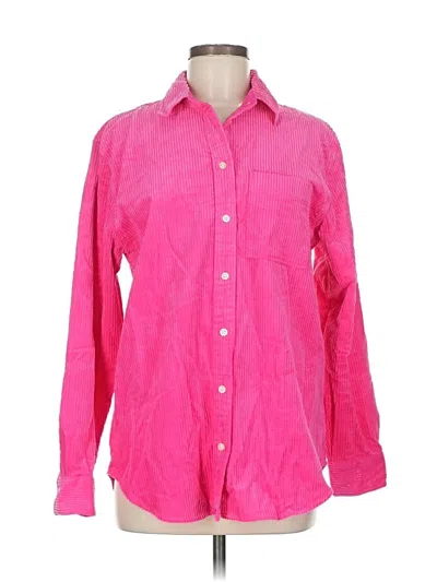 Pre-owned Gap Long Sleeve Button Down Shirt In Pink