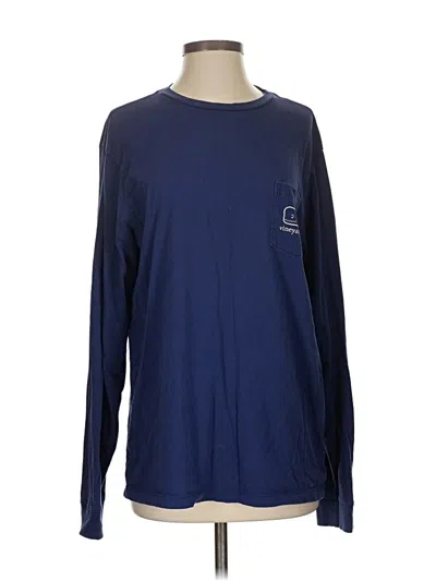Pre-owned Vineyard Vines Long Sleeve T-shirt In Blue