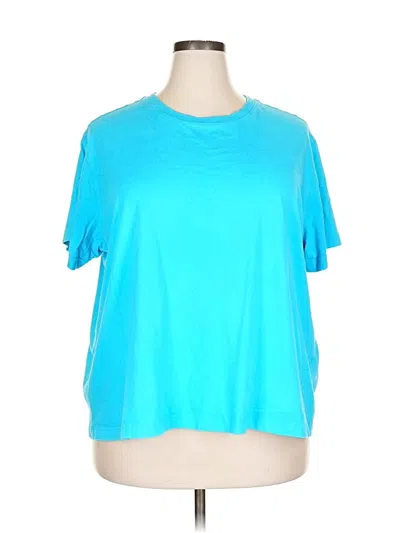 Pre-owned Lands' End Active T-shirt In Blue