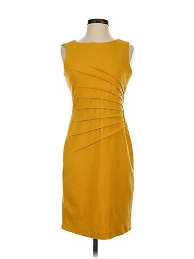 Pre-owned Ivanka Trump Cocktail Dress In Yellow