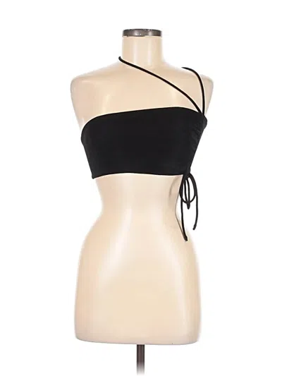 Pre-owned Princess Polly Tank Top Black Strapless Neckline Tops