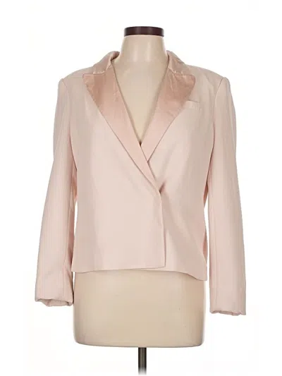 Pre-owned Badgley Mischka Blazer Jacket In Pink