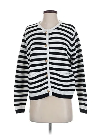 Pre-owned Lillusory Cardigan Sweater In White