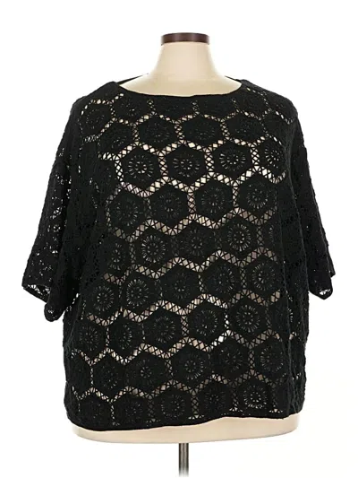 Pre-owned Torrid Long Sleeve Top Black Tops
