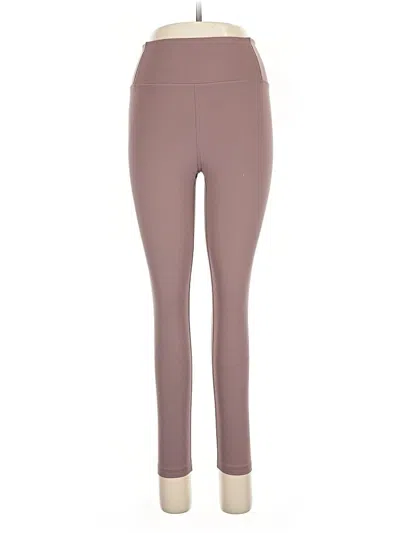 Pre-owned Girlfriend Collective Active Pants In Brown