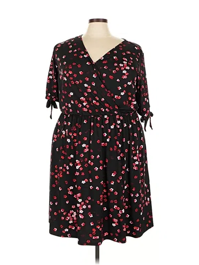 Pre-owned Lane Bryant Casual Dress In Black