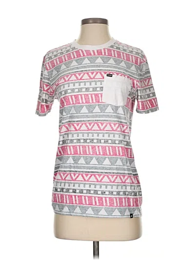 Pre-owned Hurley Short Sleeve T-shirt In Pink