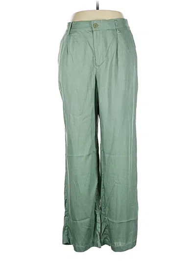 Pre-owned Lands' End Casual Pants In Green