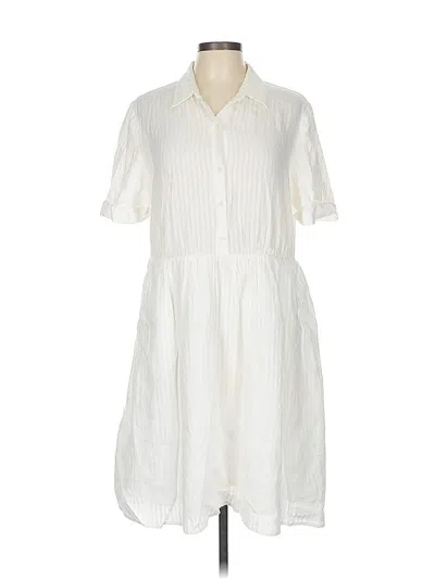 Pre-owned Frame Casual Dress In White