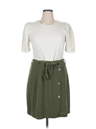 Pre-owned Express Casual Dress In Green