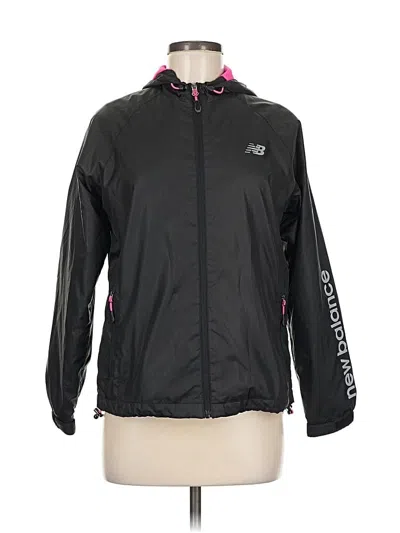 Pre-owned New Balance Cardigan Sweater In Black