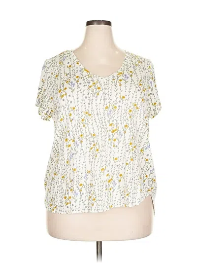 Pre-owned Rachel Zoe Short Sleeve T-shirt In Yellow
