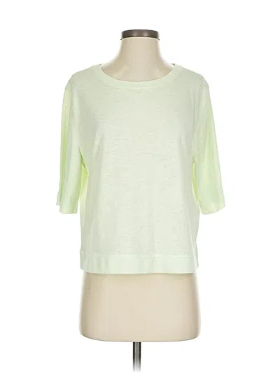 Pre-owned Athleta 3/4 Sleeve T-shirt In Green