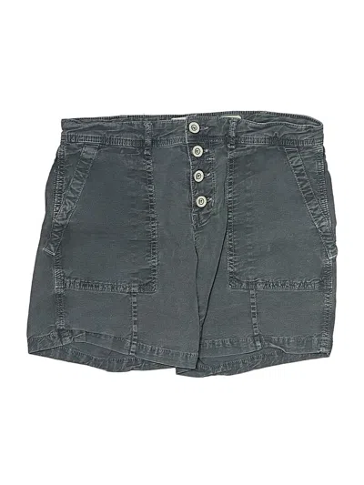 Pre-owned By Anthropologie Denim Shorts In Gray