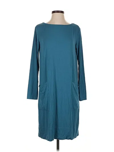 Pre-owned Jjill Casual Dress In Blue
