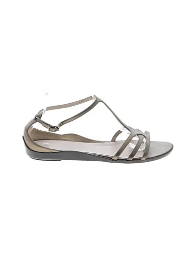 Pre-owned Ferragamo Sandals In Gold
