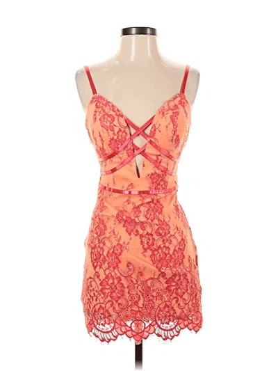 Pre-owned Bebe Cocktail Dress In Orange