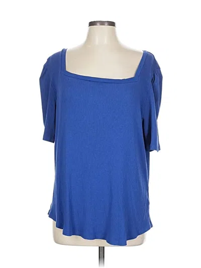 Pre-owned Polo Ralph Lauren 3/4 Sleeve T-shirt In Blue