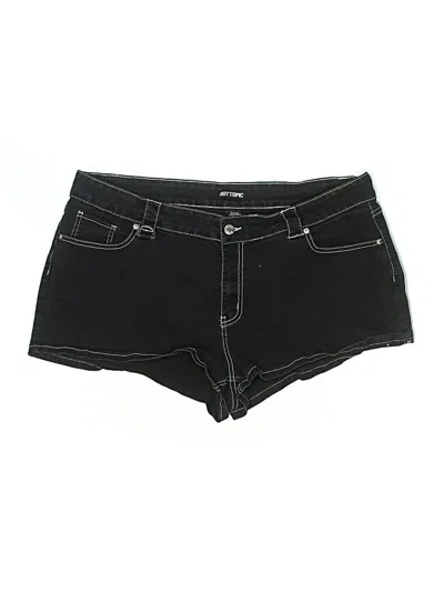 Pre-owned Hot Topic Denim Shorts In Black