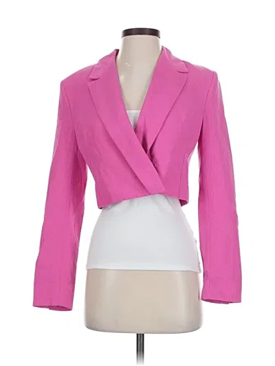Pre-owned Zara Blazer Jacket In Pink