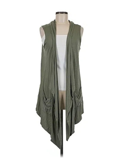 Pre-owned Logo By Lori Goldstein Cardigan Sweater In Green