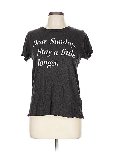 Pre-owned Junk Food Short Sleeve T-shirt In Gray