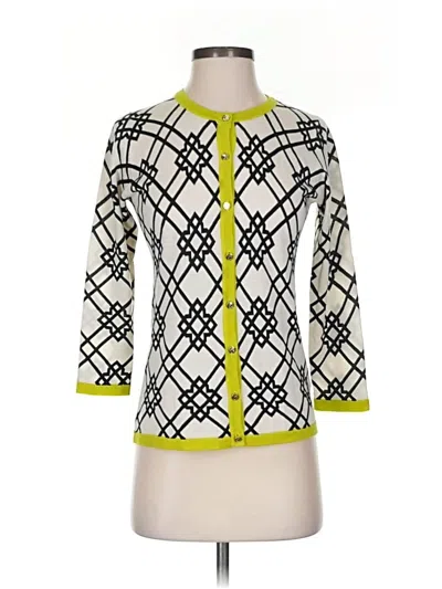 Pre-owned Spartina 449 Cardigan Sweater In Yellow