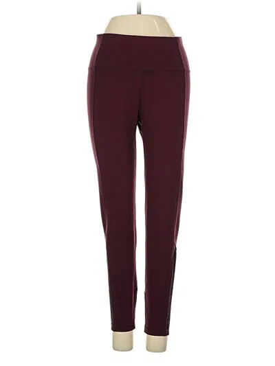 Pre-owned Sweaty Betty Active Pants In Burgundy
