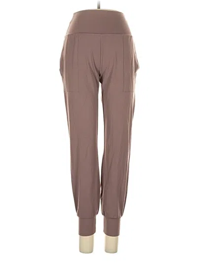 Pre-owned Athleta Track Pants In Brown