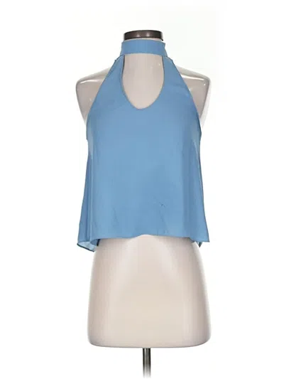 Pre-owned Olivaceous Sleeveless Blouse In Blue