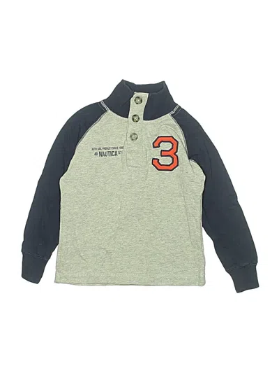 Pre-owned Nautica Kids' Long Sleeve Polo Shirt In Green