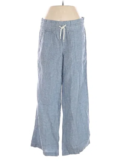 Pre-owned Athleta Linen Pants In Blue