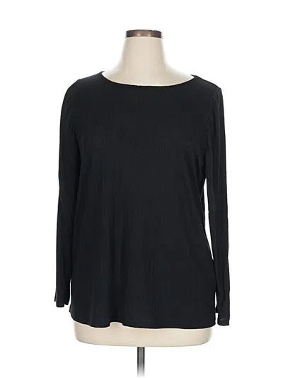 Pre-owned Banana Republic Factory Store 3/4 Sleeve T-shirt In Black