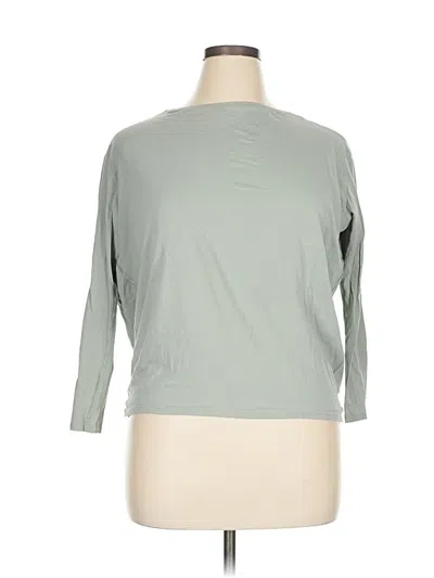 Pre-owned Lululemon Athletica 3/4 Sleeve T-shirt In Green