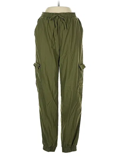 Pre-owned Happily Grey Cargo Pants In Green