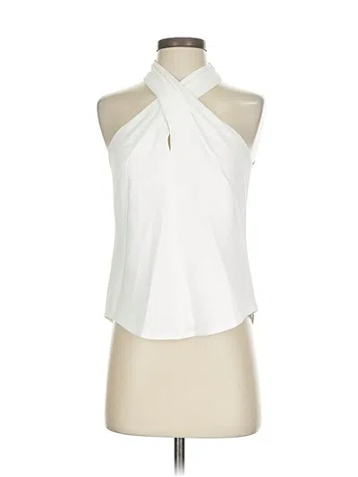 Pre-owned A.l.c Sleeveless Blouse In White