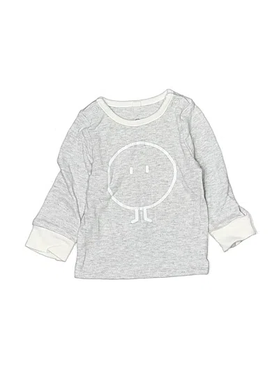 Pre-owned Mori Babies' Long Sleeve T-shirt In Gray