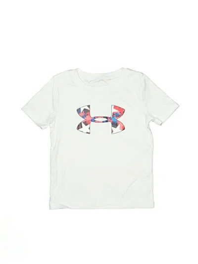 Pre-owned Under Armour Kids' Short Sleeve T-shirt In White