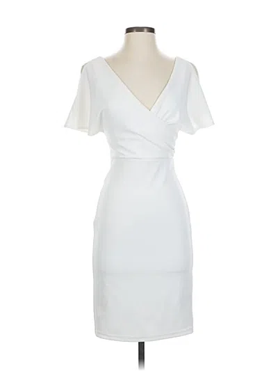 Pre-owned Lulus Cocktail Dress In White
