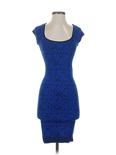 Pre-owned Bebe Cocktail Dress In Blue