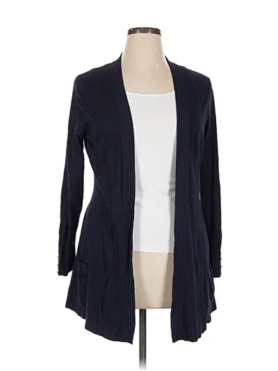 Pre-owned Roz & Ali Cardigan Sweater In Blue