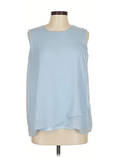 Pre-owned Calvin Klein Sleeveless Blouse In Blue